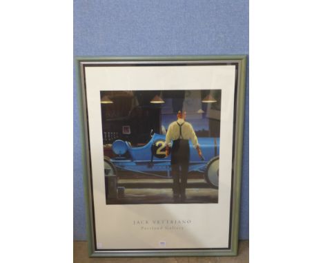 A Jack Vettriano print, framed