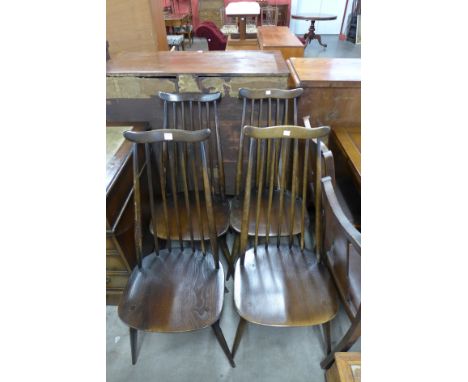 A set of four Ercol chairs