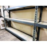 10 SECTION OF RETAIL/MERCHANDISE PALLET RACK SHELVING 6'H X 21.5"D X 108"L WITH 3 SHELVES