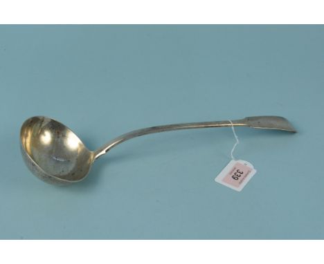 A Georgian silver ladle, hallmarked London 1819, maker William Eley and William Fearn, approx 34cm long, weight approx 220g