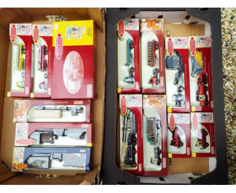Days Gone Trackside and Showmans - approximately 14 diecast models, predominantly tractor, trailer and load, all mint boxed