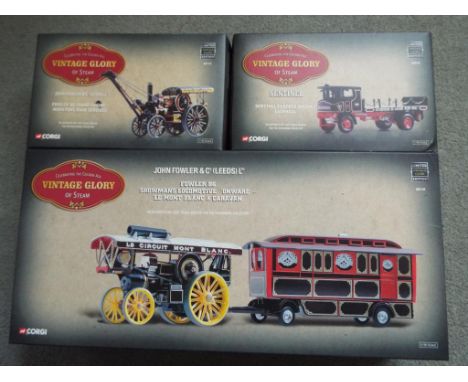 Vintage Glory of Steam by Corgi - three 1:50 scale diecast models, celebrating the Golden Age of Steam comprising Fowler B6 S