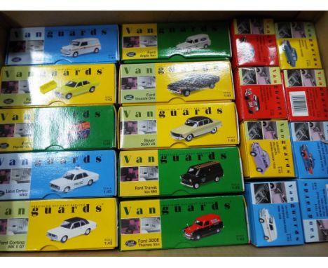 Vanguard - approximately 28 x 1:43 scale diecast model motor vehicles by Vanguard, all appear mint, boxed - Est £100 - £120