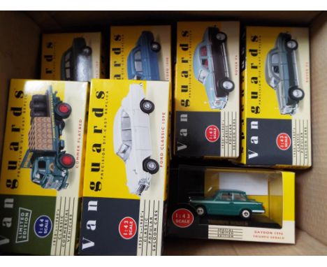 Vanguard - approximately 20 x 1:43 and 1:64 scale diecast model motor vehicles by Vanguard, all appear mint, boxed - Est £60 