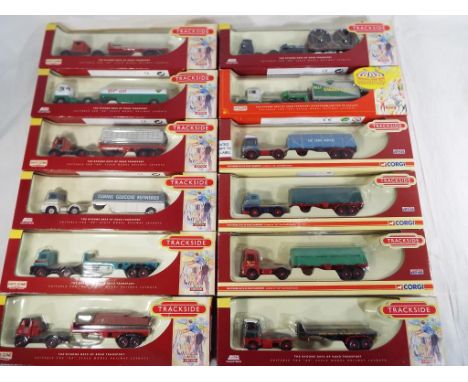 Days Gone Trackside - twelve diecast OO scale models, all tractor, trailer and loads, all mint in window boxes - Est £50 - £7