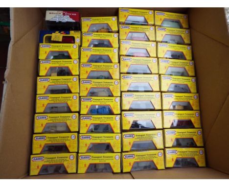 Classix by Pocketbond - 36 diecast 1:76 scale models (OO gauge) Transport Treasures, 34 Classix, one Hornby and one Motor Max