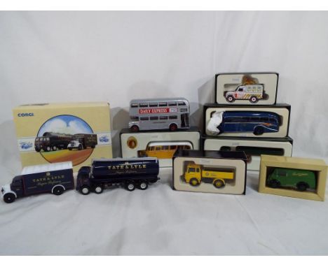 Corgi - a collection of good quality model motor vehicles, two Foden tanker and Bedford O series No.97781, a Malta Bedford OB