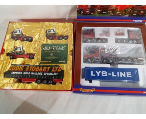 Corgi - A limited edition Benton Bros Boston & Immingham 1:50 scale diecast model, set contains Scania T Topline, DAF XF Supe