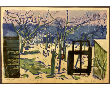 Edwin La Dell (1914-1970), by and after, ‘Free Range’, signed in pencil to margin, artist’s proof, lithograph, 43.5cm x 61cm.