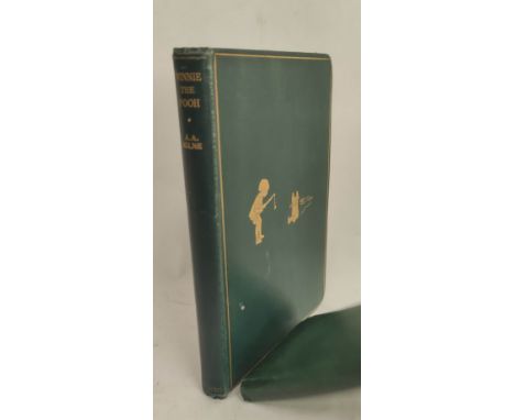 MILNE A. A.  Winnie-the-Pooh. Illus. by E. H. Shepard. Orig. green cloth gilt. First edition, Methuen & Co., 1926; also an un