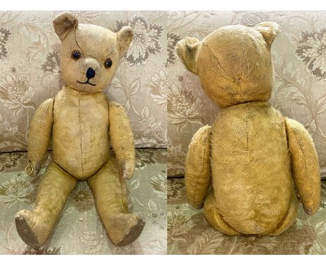 Luxury Traditional Mohair Bear With Blue Glass Eyes 