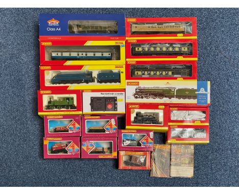 Railway Interest -  00 Grade Collection of Boxed Carriages, rolling stock to include standard train controller, Smokey Joe en