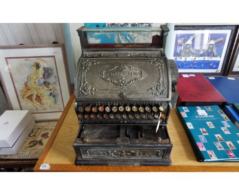 Vintage National Cash Register Till, as found.  Traditional style.