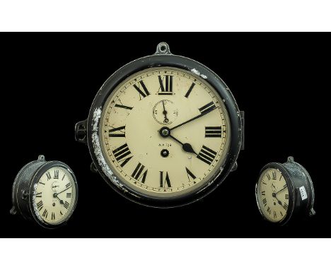 WWII Submarine Clock Interest. A rare example of a WWII Naval submarine clock AP726. Believed to have come from HMS Upholder 