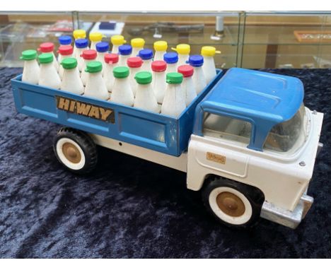 Vintage Triang Milk Truck, Original Vintage Milk float Truck Model By Tri-ang HI-WAY text on the sides 13” Length 5” Width 6”