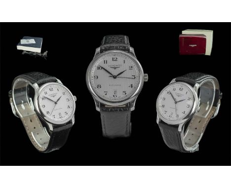 Longines Automatic Master Collection Gents Stainless Steel Wrist Watch. Model No 262 84783, Case No 41341189, Date of Purchas