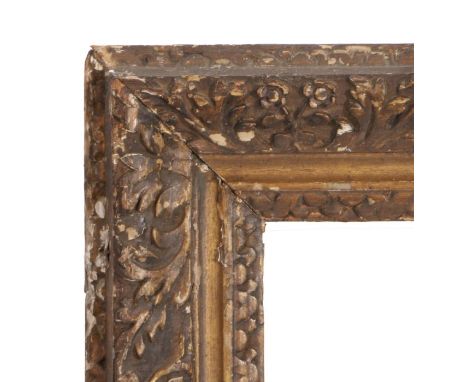 Old Master style carved picture frame, 17th or 18th Century, 19" x 18" (rebate)