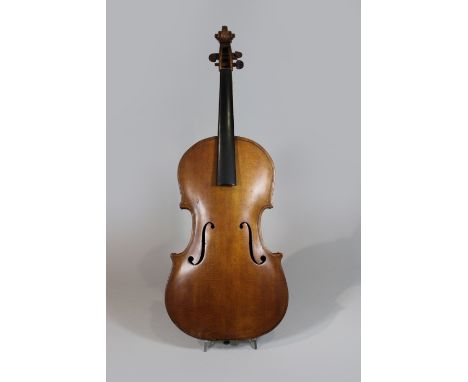 Viola von David Reeve, England, 20. Jh., Gesamtlänge: ca. 68 cm. Altersgemäßer Zustand, Gebrauchs- und Reibespuren.