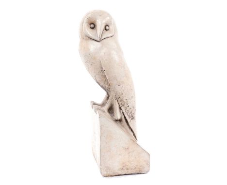 Reconstituted model of a barn owl, unsigned, 41cm highProvenance: The Angela Kay Collection.