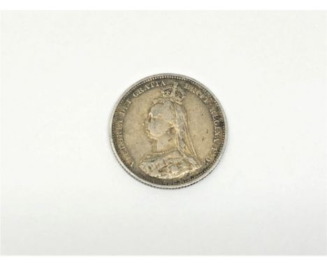 An 1887 enamel shilling