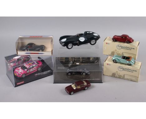 A Lansdowne scale model Bristol Type 400, a companion 1949 Lagonda 2.6 L drophead Coupe, a Dinky collection Delahey 145, a sc