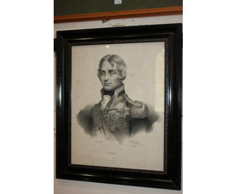 After Henri Grevedon, portrait of Nelson, lithograph by C. Motte, blindstamped, 36.5cm by 29cm