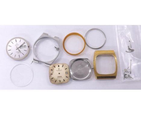 Omega - Seamaster Cosmic 2000 automatic wristwatch movement, cal. 1022, no. 34308680; together with an Omega cal. 1022 23 jew