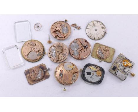 Omega - selection of wristwatch movements to include a Constellation Chronometer Electronic f300Hz cal. 1250, cal. 1300, cal.