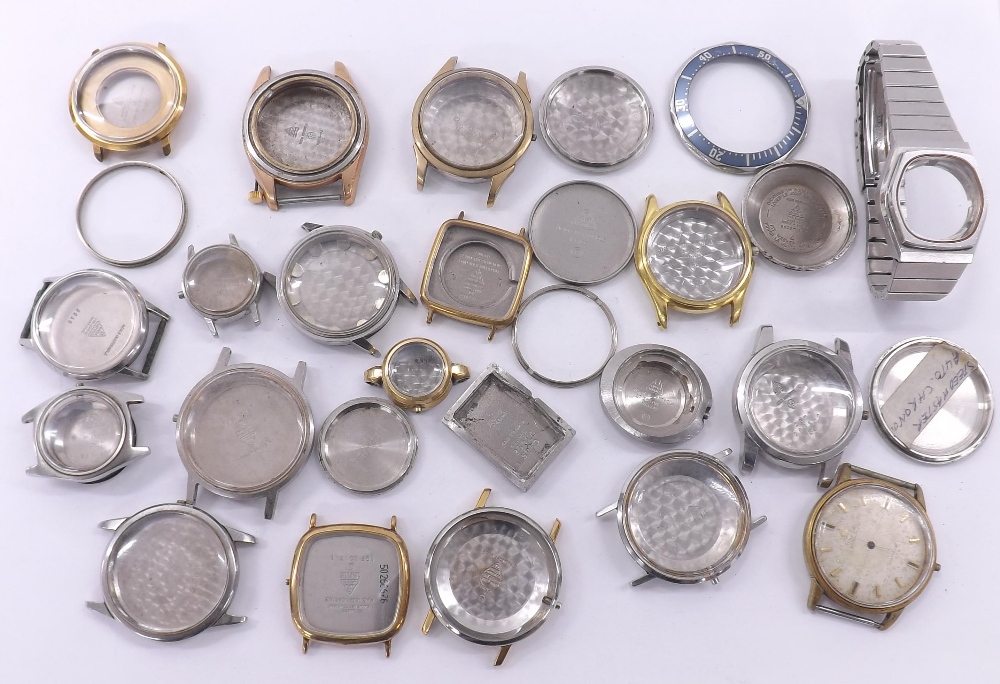 Omega collection of wristwatch cases and case backs