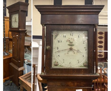 OAK GRANDFATHER CLOCK A/F