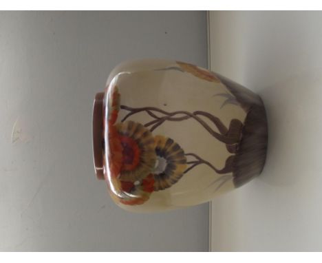 Clarice Cliff, Wilkinson Ltd, baluster vase, decorated in the Rhodanthe pattern, height 20cm 