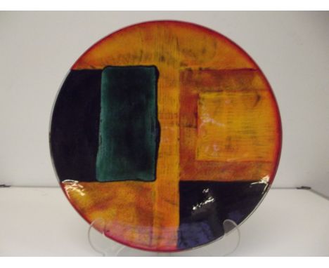 Poole Pottery wall charger, in the Gemstone pattern, diameter 40cm 