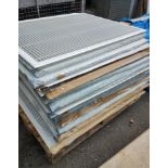 JOBLOT OF 19-AC ALUMINIUM AIR VENT GRILLE- WHITE - COMMERCIAL - 1045X 845MM