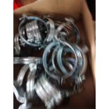 WALRAVEN 2S UNLINED PIPE CLAMPS M8/10 104-112/ 4" JOBLOT OF 24 - NEW