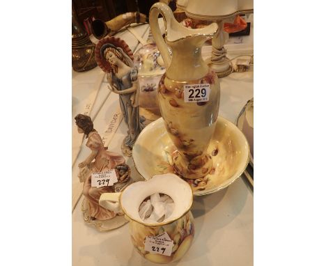 Mixed quantity of items including ceramic figurines and jugs