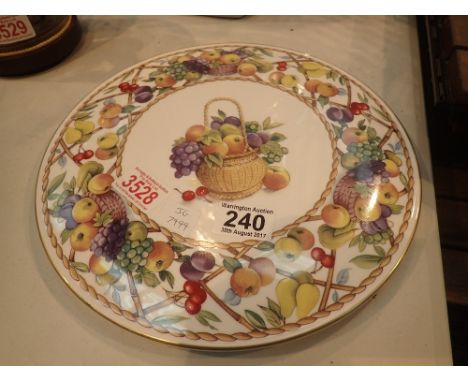 Royal Worcester Fruit Basket decorative cake plate 