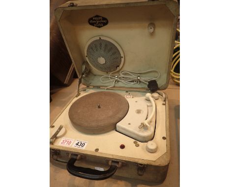 Philips disc jockey major travelling record player 110v + 240V