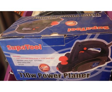 Boxed SupaTool planer and other power tools