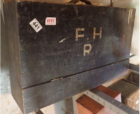 Vintage toolbox and tool contents