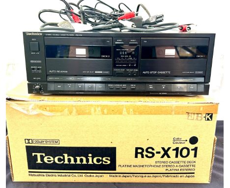 Technics Stereo cassette deck model RS-X101 with original box and instruction manual 