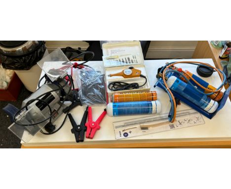 Selection of assorted tools includes jump leads etc 