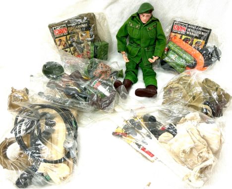 Vintage 1964 Action man and a selection of action men accessories 