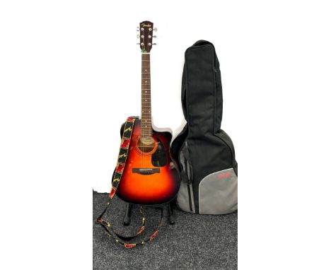 Fender cd-60cesb 6 string guitar, with carrycase, stand not included 