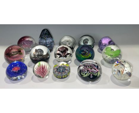 A Caithness glass paperweight, Salome, limited edition 86/350; others, Laser, 136/750; Moonflower 426/1,500; Nebula, 382/750;