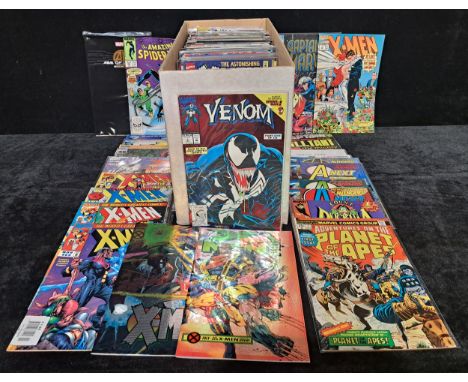 A collection of Marvel comics ranging from Bronze to Modern age including X-Men, Avengers, Amazing Spider-Man, Venom, Classic