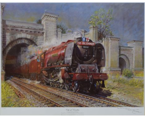Terence Cuneo (OBE, RGJ), City of London, Limited Edition print, 562/850, signed and numbered in pencil to margin, framed wit
