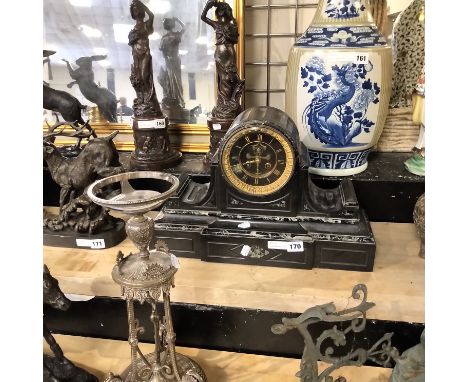 SLATE MANTLE CLOCK