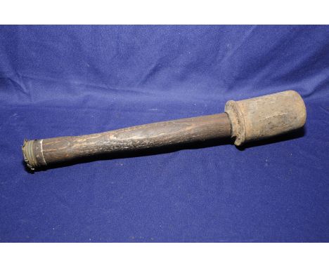 A relic German stick grenade 