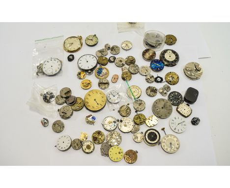 Quantity Of Watch/Pocket Watch Movements To Include Bentima, Timex, Rotary, Hopalong Cassidy, Cymrex Etc.

