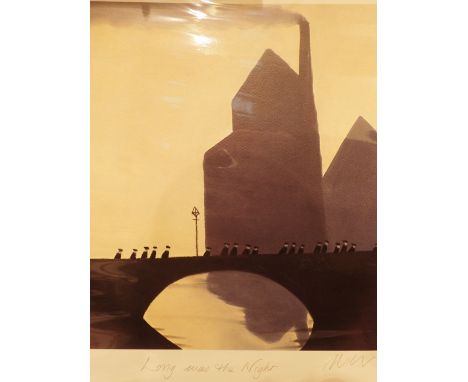 Unframed McKenzie Thorpe signed limited edition print Long is the Night 640/850 CONDITION REPORT: No apparent damage or fadin